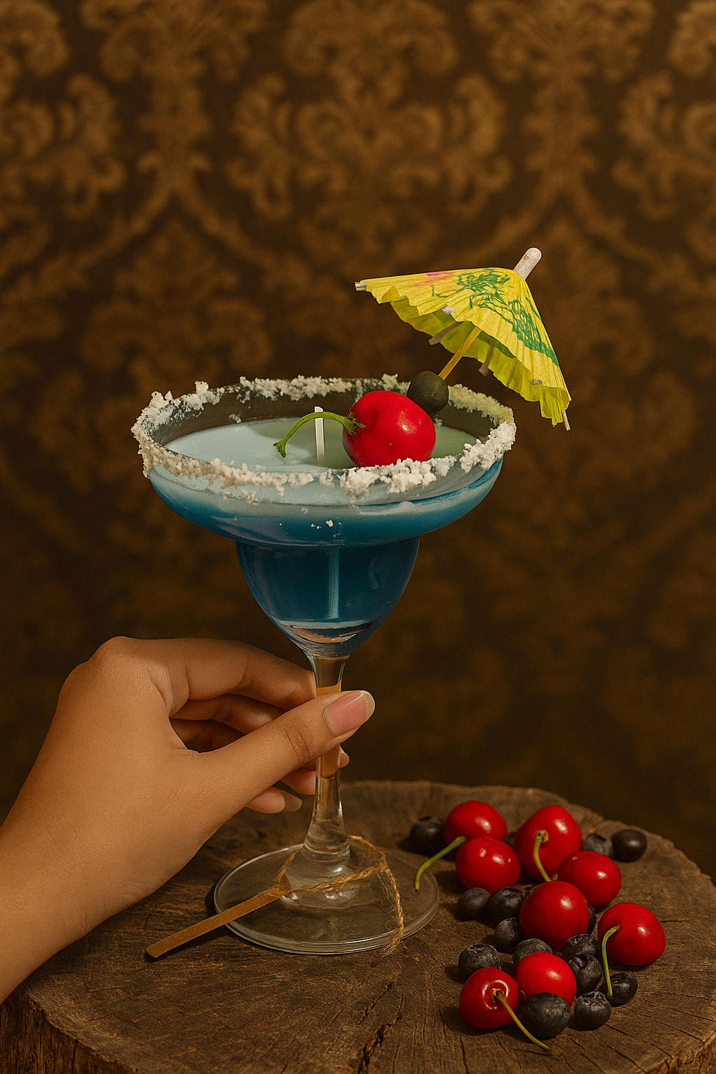 Blue Lagoon Margarita Candle